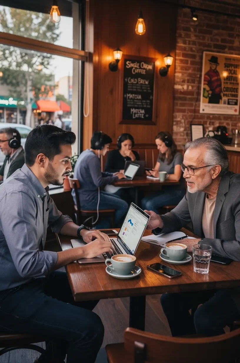 Modern office workspace